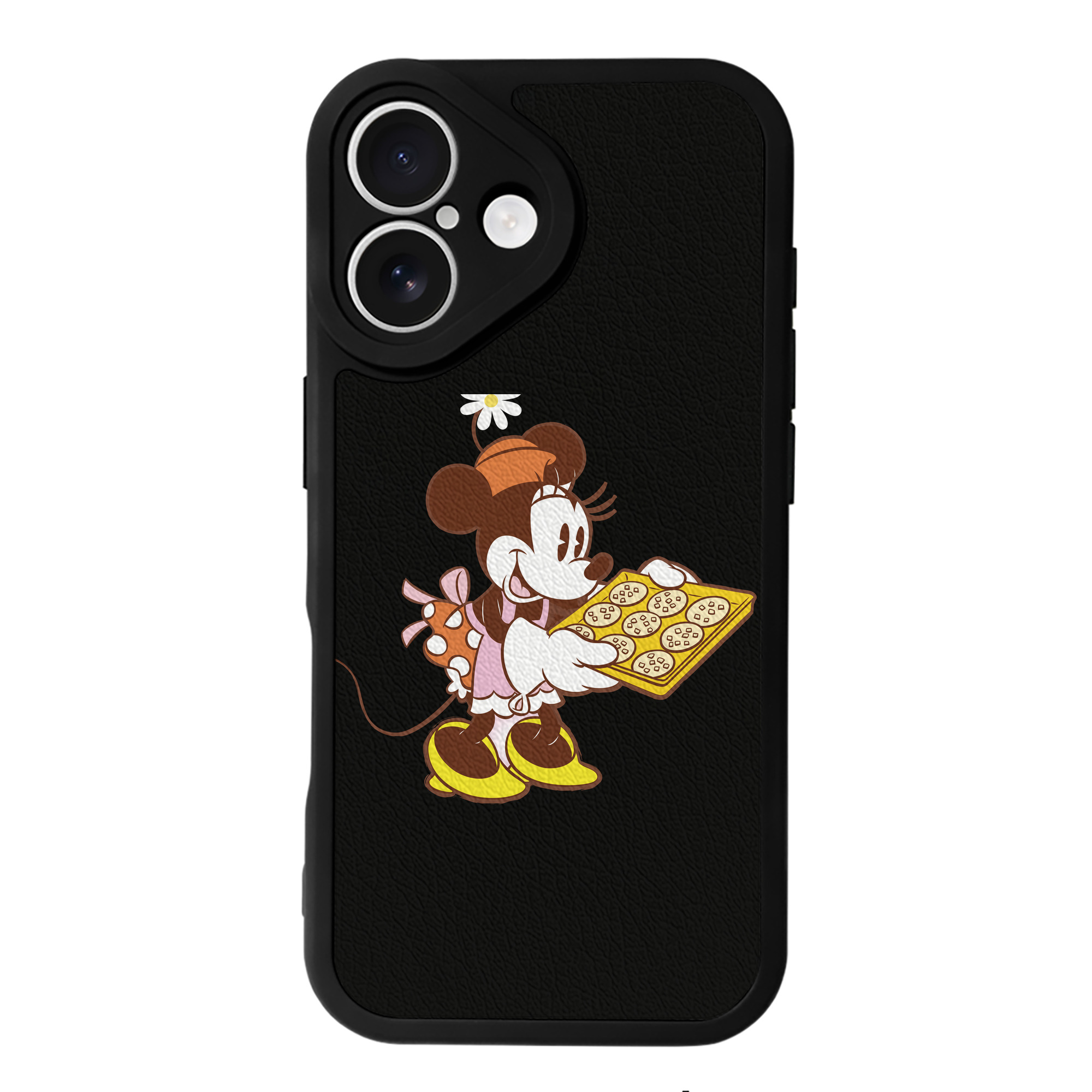 （画像用） ミッキーマウス Mickey Mouse 【iPhone 16シリーズ対応】シリコンスマホケース（レザー調） 材質：シリコン